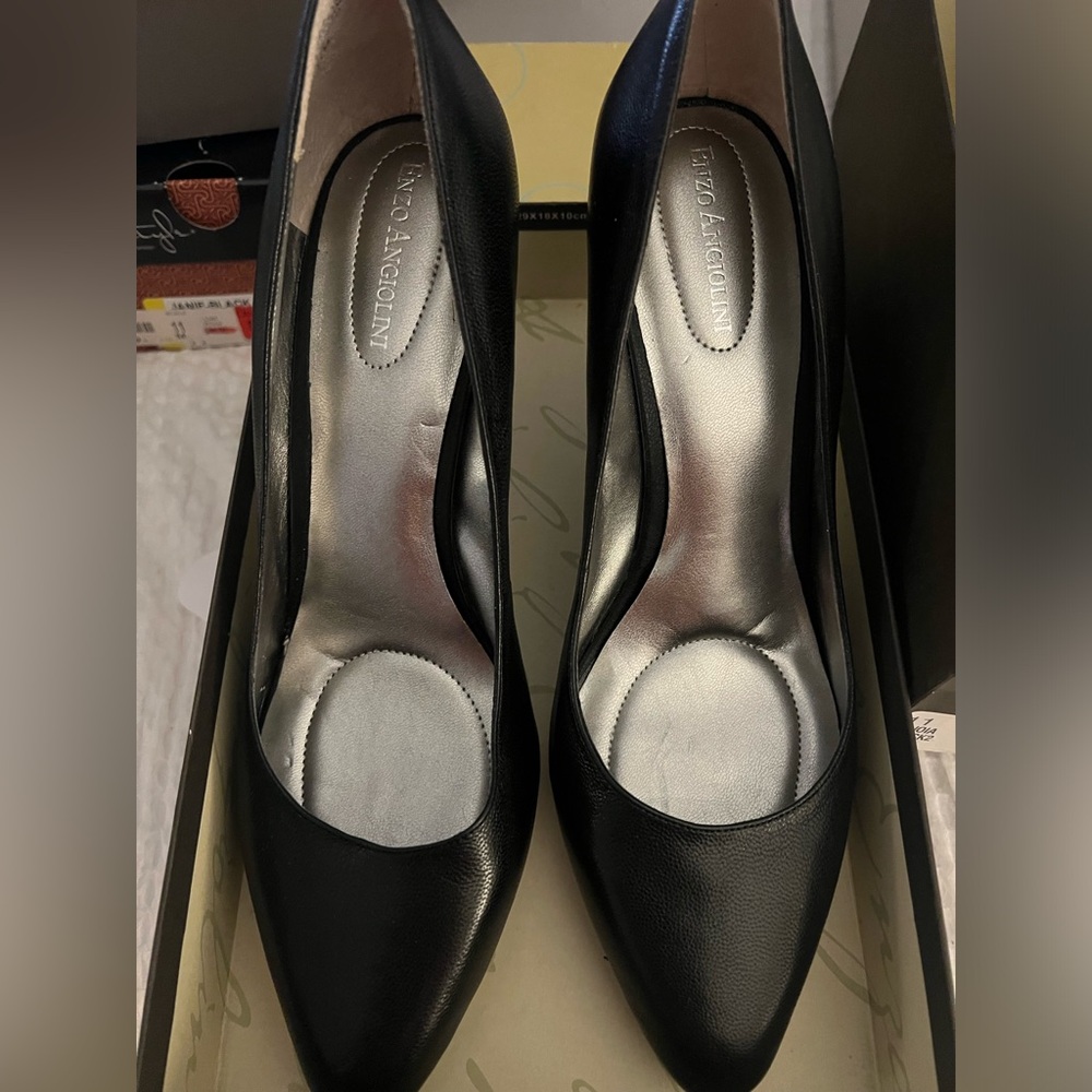 Nine West black dress heels